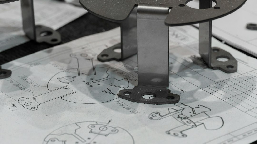 Precision CAD manufacturing schematic and technical drawing